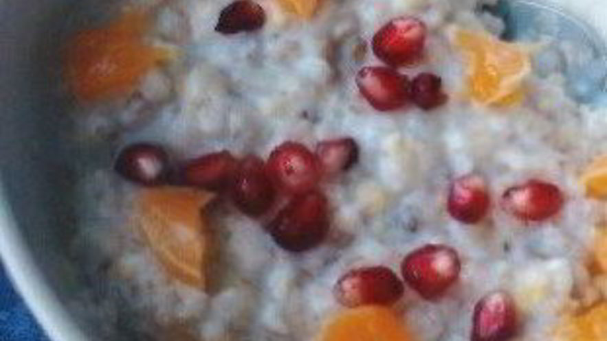 Рецепт овсяной каши с мандарином