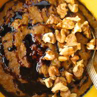 Рецепт Овсяной каши с патокой, имбирем и греким орехом