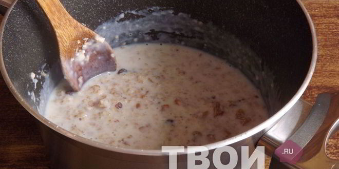 Рецепт овсяной каши с сухофруктами