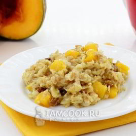Рецепт Овсяной каши с тыквой