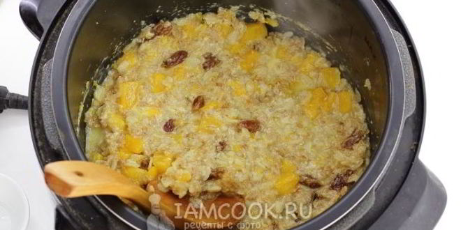 Рецепт овсяной каши с тыквой