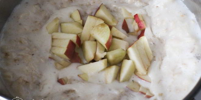 Рецепт овсяной каши с яблоками