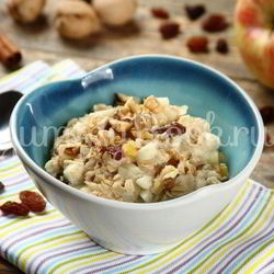 Рецепт Овсянки с сухофруктами и орехами