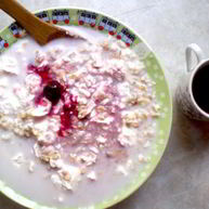 Рецепт Овсянки с творогом на завтрак