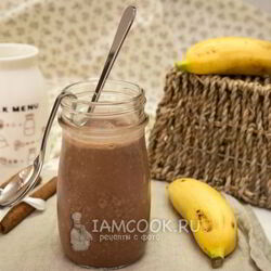 Рецепт Овсянки в банке с какао и бананом