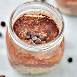 Рецепт Овсянки в банке с какао