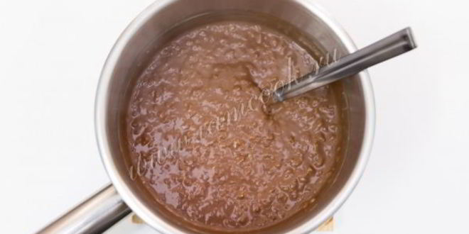 Рецепт шоколадной овсяной каши