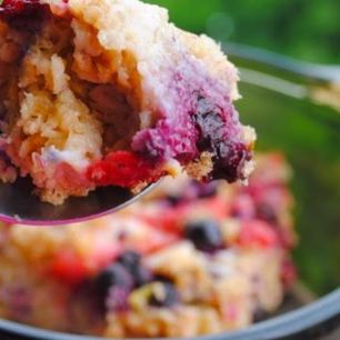 Рецепт Запеченной овсянки с ягодами