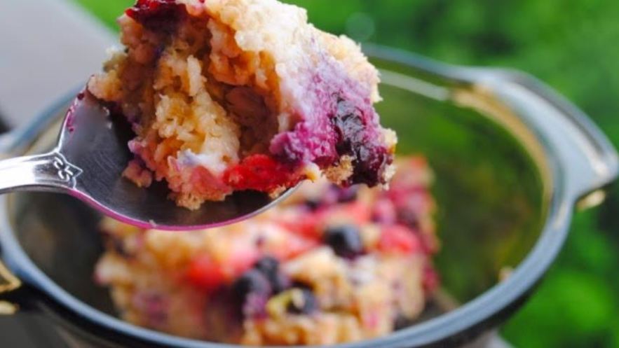 Рецепт запеченной овсянки с ягодами