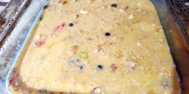 Рецепт запеченной овсянки с ягодами