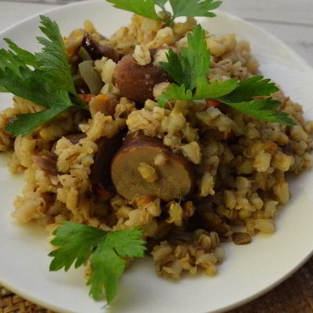 Рецепт Перловки с белыми грибами