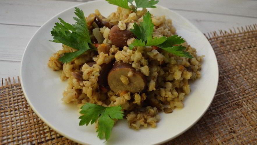 Рецепт перловки с белыми грибами