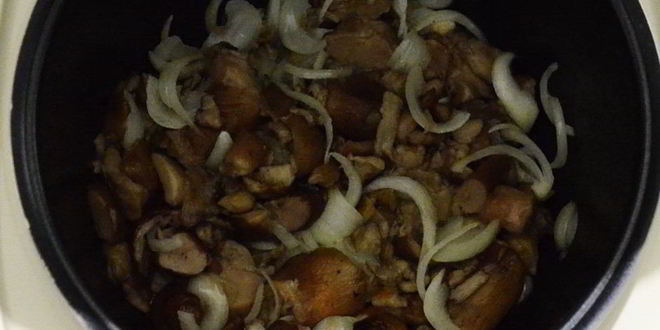 Рецепт перловки с белыми грибами