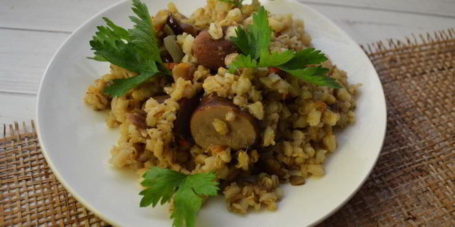 Рецепт перловки с белыми грибами