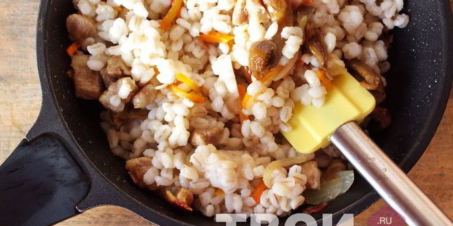 Рецепт перловки с грибами