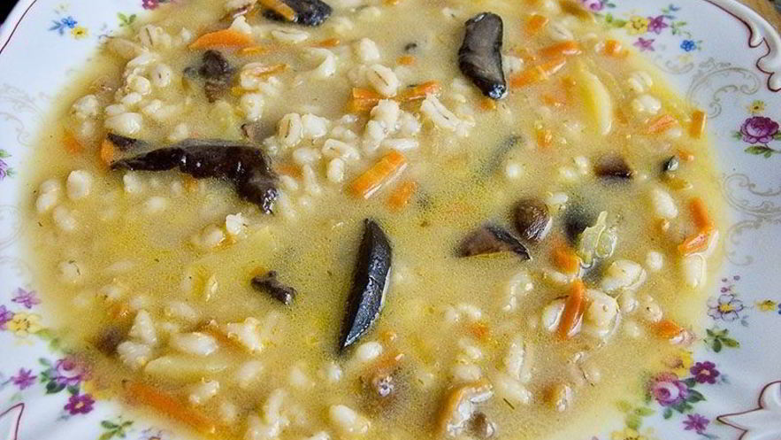 Рецепт перловки с сушеными грибами
