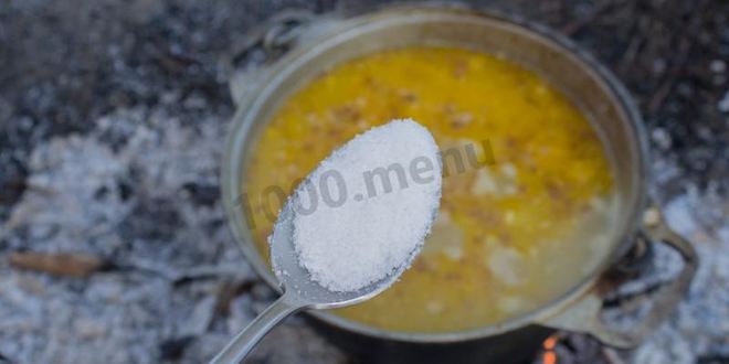 Рецепт полевой каши на костре