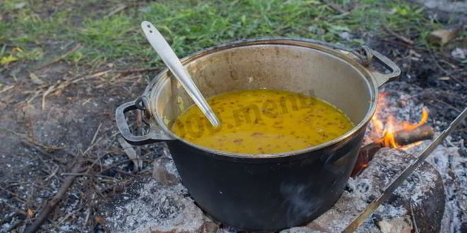 Рецепт полевой каши на костре