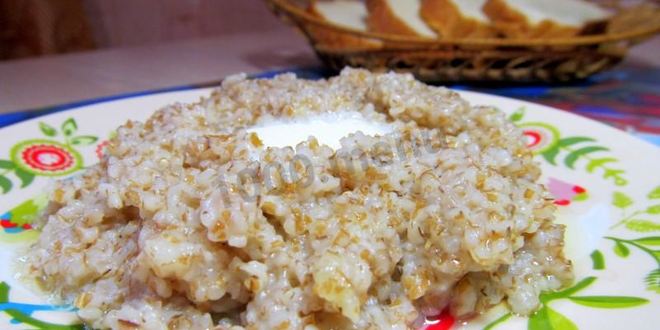 Рецепт пшеничной каши на воде