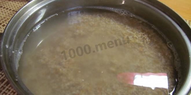 Рецепт пшеничной каши на воде