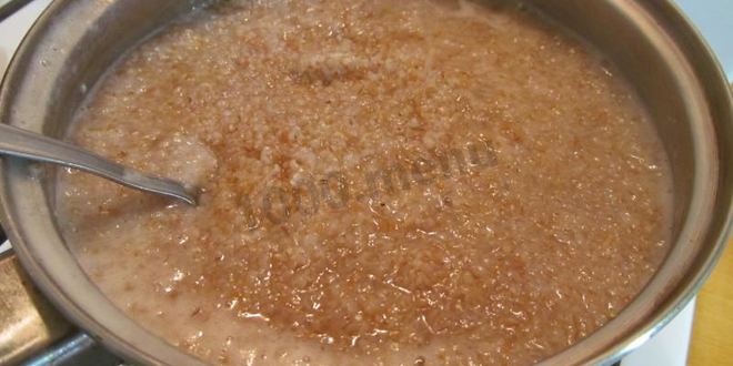 Рецепт пшеничной каши на воде