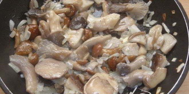 Рецепт пшеничной каши с грибами вкуснотеево