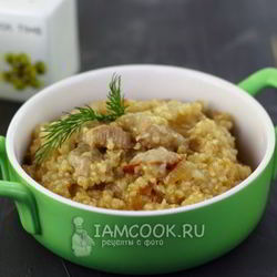 Рецепт Пшеничной каши с мясом