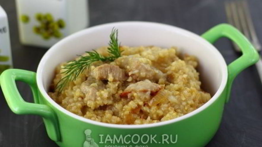 Рецепт пшеничной каши с мясом