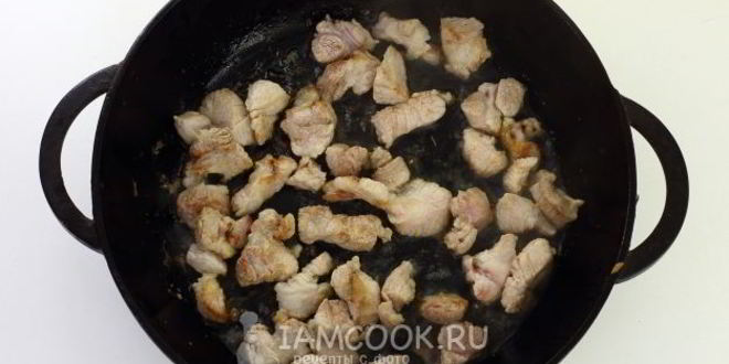 Рецепт пшеничной каши с мясом