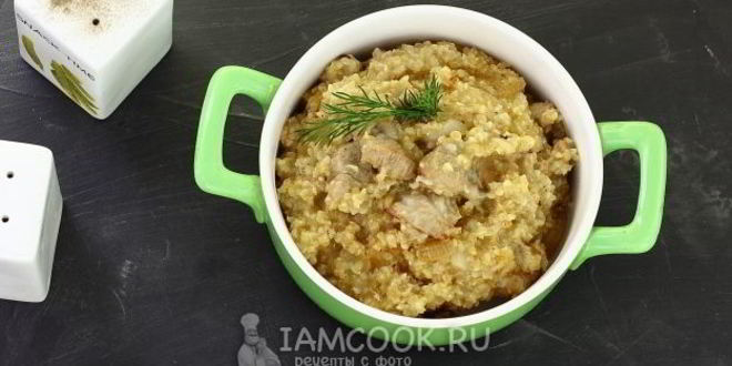 Рецепт пшеничной каши с мясом