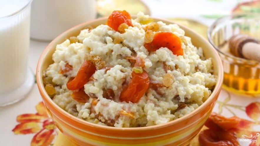 Рецепт постной пшенной каши с сухофруктами