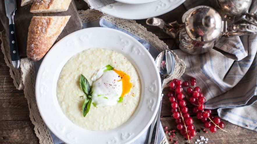 Рецепт пшенной каши с яйцом пашот