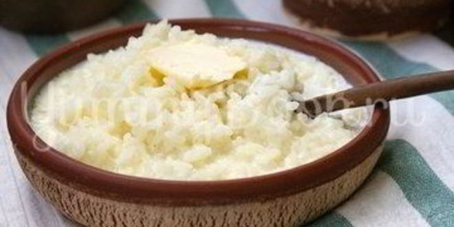 Рецепт рисовой молочной каши в мультиварке