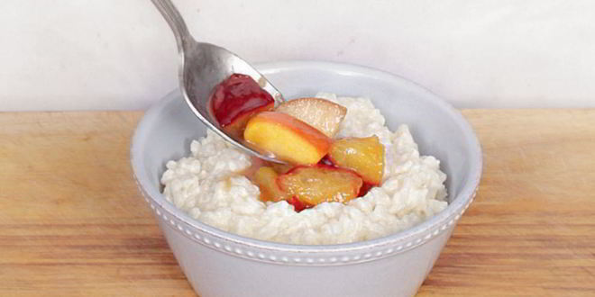 Рецепт рисовой каши с фруктами