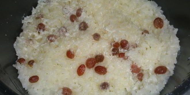 Рецепт рисовой каши с изюмом в мультиварке на молоке