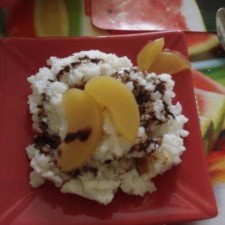 Рецепт Рисовой каши с персиком