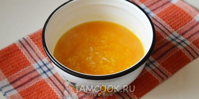 Рецепт рисовой каши с тыквой на воде