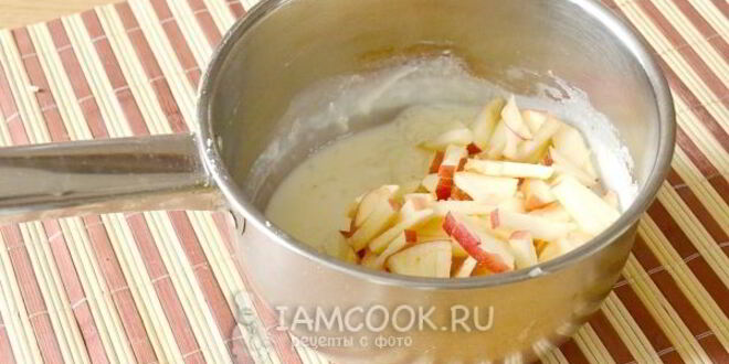 Рецепт рисовой каши с яблоками
