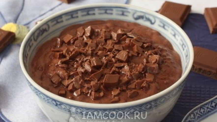 Рецепт шоколадной рисовой каши