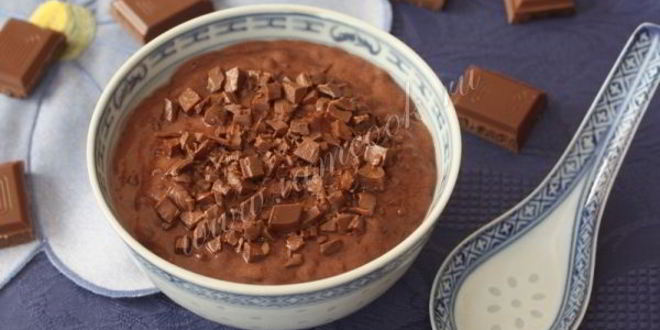 Рецепт шоколадной рисовой каши