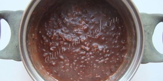 Рецепт шоколадной рисовой каши