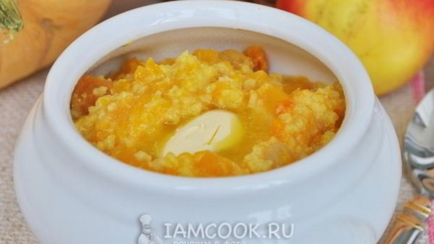 Рецепт тыквенной каши с пшеном