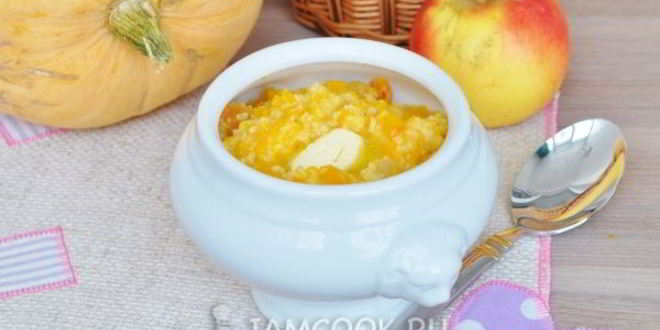 Рецепт тыквенной каши с пшеном