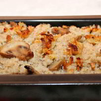 Ячневая каша с грибами