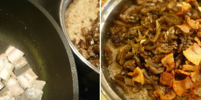 Рецепт ячневой каши с грибами