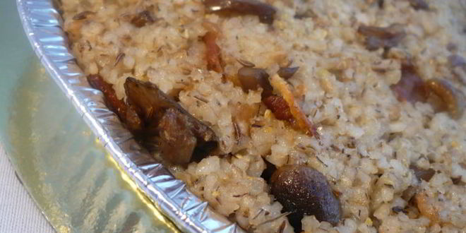 Рецепт ячневой каши с грибами