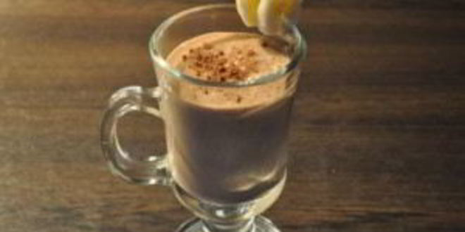 Рецепт бананова-шоколадного коктейль