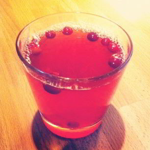 Рецепт Безалкогольного пунша из клюквы