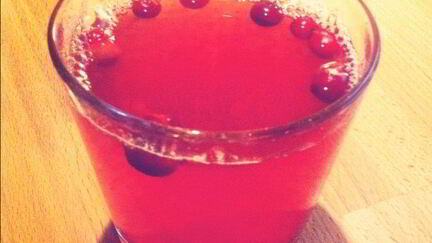 Рецепт Безалкогольного пунша из клюквы