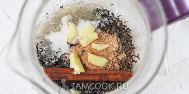 Рецепт чая с имбирем и корицей